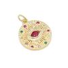 Zhongxing Accesorios Pequeños Transfronterizos Europeos y Americanos Colgante Ojo de Demonio de Zircón Colgante de Collar Avanzado Accesorios de Joyería DIY