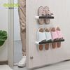Estante de Zapatillas sin Taladro para Baño Estante de Almacenamiento para Inodoro Artefacto de Almacenamiento de Zapatos Toallero de Pared para Inodoro
