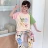 Comércio exterior pijamas infantis meninos verão manga curta calças algodão novos meninos primavera e outono adolescentes roupas infantis atacado