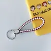 Chaveiro de corda de couro trançado com detalhes chaveiro de casal chaveiro de carro pequeno presente chaveiro colorido atacado