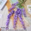 Flor de casamento roxo escuro neblina roxa hortênsia roxa rosa andorinha decoração de salão de casamento Monet jardim flor falsa