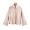 Venta al por mayor transfronteriza 2026 Moda europea y americana casual simple chaqueta bomber con cremallera y cuello alto para mujer B483138