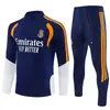 2627 uniformes de treino do Real Madrid para crianças e adultos, conjunto de uniforme de treino do Inter de Milão para outono e inverno, uniforme de treino do Lyon, uniforme de manga comprida do Real Madrid para crianças