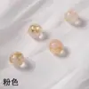 Miçangas de vidro atacado a granel acessórios pequenos para artesanato acessórios para miçangas pequenos enfeites pulseira materiais para diy miçangas de vidro com pó dourado