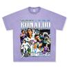 Sudadera con capucha y cuello redondo de algodón grueso con estampado vintage C Luo de fútbol transfronterizo estadounidense