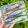 Caixa com Jogo de Varas de Pesca de Fábrica Transfronteiriça Peixe de Seções Múltiplas Isca de 8 Seções Isca de Afundar Equipamento de Pesca Rígido Personalização