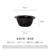 Plato con borde a dos tonos blanco y negro estilo japonés pintado a mano, adecuado para servir botanas, condimentos o como plato para mojar para hot pot