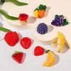 Funda de crema para teléfono DIY parche de fruta tocado pinza para el cabello material de tocado Niños accesorios de casa de juegos DIY