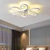 Luz de Restaurante Sencilla, Luz de Techo con Ventilador Inteligente Controlada por Voz, Luz de Ventilador Eléctrico Doméstico LED, Luz de Ventilador de Dormitorio, Luz de Ventilador de Sala de Estar