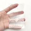 Nova Pasta de Seis Grãos Silicone Transparente Anti-abrasão Pasta para Calcanhar Sapatos de Salto Alto Sapatos de Couro Pasta Aleatória Anti-dor Autoadesiva Pequena Pasta Redonda