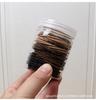 100 peças corda de cabelo básica colorida elástico simples para prender cabelo elástico de cabelo celebridade da internet trançado cabelo fino elástico de cabelo corda de cabelo acessórios de cabelo