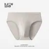 Cueca Modal Masculina com Saco U-Convex Grande, Tamanho Grande, Cueca de Renda Masculina Elástica