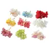 Accesorios de hortensia artificiales, tocado de corona, decoración de fondo para sala de estar, arte floral artificial, accesorios para fotografía, flores artificiales, flores para bodas