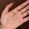 Cadena Elegante de Alta Gama, Simple y Geométrica para la Clavícula, Lujo Accesible y Versátil Diseño Estilo Normcore Ins con Circonita Collar de Gota de Agua
