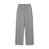 Pantalones de Mujer Aboutsea Primavera Cintura Elástica, Algodón Peinado Lavado, Adelgazantes Versátiles de Felpa Casual Curvos para Mujer