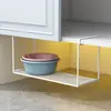 Estante para lavabo de gabinete de baño, estante de almacenamiento para lavabo, varios artículos útiles, estante para lavabo de baño, estante colgante inferior