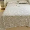 Lençol de Cama Flanelado de Algodão Puro Espesso Desenho Animado Peça Única 2026 Novo Outono e Inverno 100% Algodão Colcha Infantil Lençol de Elástico para Cama de Solteiro Conjunto de Três Peças