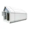 Casa triangular móvil, complejo de casas de huéspedes diseñado a medida, camping en zona escénica, villa al aire libre, casa modular integrada, casa de acero ligero