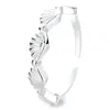 Anillo de apertura corrugada de concha de plata de ley S925 nuevo 2025, simple, de moda, estilo ins, lujo ligero, temperamento versátil