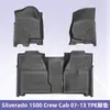 Tapetes de Piso TPE Adequados para Chevrolet Silverado 1500 Crew Cab 2007-2013