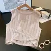 Colete Tricotado Sem Manga Respirável Solto Versátil Moda Verão para Meninos e Meninas Moda Coreana Fashion