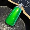 Collar con Colgante de Buda Incrustado en Plata de Ley 925 Natural con Ramas Doradas y Hojas de Jade Colgante de Hoja de Lujo Ligero de Moda