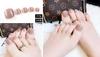 Tina Manicura Parche Uña Postiza Terminada Uña del Pie Color Sólido Uña del Pie Uña Pieza 24 Piezas Serie F