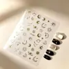 Pegatinas de Elementos de Estrella, Luna, Planeta de Venta Caliente Europea y Americana al por Mayor Simples de Alta Calidad Estilo Coreano Impermeables para Uñas