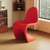Silla Panton, silla de comedor moderna para el hogar, mesa y sillas de comedor minimalistas nórdicas para restaurante, silla de reunión de diseño moderno de alta gama para hotel