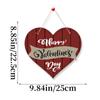 Decoración de fiesta de San Valentín transfronteriza listado de amor Placa de puerta Feliz San Valentín personalización al por mayor