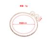 Moda Europea y Americana Transfronteriza Más Vendido Joyería de Novia Elegante Brillante Diamante Perla Pulsera de una Sola Fila Pulsera Venta al por Mayor en Stock