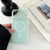Funda Magnética Dos en Uno de Gel para Teléfono Adecuada para Apple 17Pro Funda Magnética para iPhone 16 Color Puro 15Pro