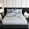 900D Lujo Accesible Jacquard Acondicionado por Aire Alfombra Suave Plegable Lavable a Máquina Clase A Transpirable Alfombra de Salud Verano Hogar Alfombra de Seda de Hielo 1.8