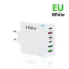 Cargador de Teléfono Móvil 3 Tomas de Corriente + 3 Puertos USB 5V3.1A 6 en 1 Estándar Europeo, Americano y Británico Adaptador de Múltiples Puertos 160W Cabezal de Carga