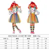 Disfraz de Payaso Thriller de Circo de Halloween para Niños Set de Vestido Arcoíris para Niñas Disfraz Cosplay