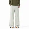 Pantalones casuales personalizados/de corte estrecho para hombre y mujer, colección de otoño, con diseño de remaches, modernos, versátiles, corte holgado, tallas grandes, estilo high-street