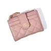 Carteira Feminina Curta Estilo Chanel de Alto Giro para Comércio Exterior, Vintage de Luxo Leve com Toque de Alta Qualidade, Porta-Moedas com Vários Porta-Cartões e Fecho