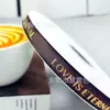 Em estoque Fita de Fio Bronzeado 1cm Carta de Amor Fita Flor Bolo Decoração de Presente Artesanal DIY Fita de Alta Densidade