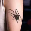 Pegatinas de Tatuaje de Araña Oscuras Realistas, Impermeables y de Larga Duración, Genial Efecto 3D Negro para Hombres y Mujeres, Tatuajes Personalizados para Cintura, Abdomen y Clavícula