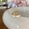 Anillo de circonita con microincrustaciones simple para mujer, brillante, elegante, exquisito, color esmaltado en forma de gota, anillo abierto de plata S925, anillo para el dedo índice, marea