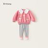 Envío Gratis Ropa Infantil Sudadera para Niñas Conjunto de Dos Piezas Otoño Nuevo Estilo Ropa para Niños Leggings de Bebé Conjunto para Niñas
