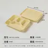 Caixas de Almoço de Três, Quatro e Cinco Compartimentos Feitas de Amido de Milho, Biodegradáveis, Ecológicas, Caixas de Almoço Descartáveis