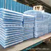 Algodón prefiltro azul y blanco hecho a medida para entradas y salidas de aire, G4 de 15 mm, para cabinas de pintura, utilizado para filtración de aire fresco y eliminación de polvo, fibra de algodón filtrante blanco