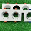 Rejilla de Iluminación para Ventas LED Foco Downlight de Doble Cabezal Foco Carcasa Soporte Luz de Techo Empotrada Doble Cabezal Pasillo Carcasa Mr16