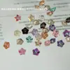 Rhinestones para Uñas con Forma de Estrella Brillante K9 Coloridos Destellantes 6mm Patrick Estrella Tachuelas de Espalda Puntiaguda Rhinestones Sueltos Decoraciones para Uñas