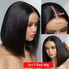 Peruca Africana Front Lace Bob Head Yaki 13x 4 lace wig kinky straight em estoque