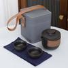 Juego de Té de Viaje para Uso en Exteriores, Incluye una Tetera y Dos Tazas, Tetera Simple para Preparar Té, Tazas de Té Portátiles Kung Fu, Estilo Minimalista