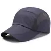 Chapéu de Verão Masculino Viseira Chapéu Boné de Beisebol Coreano Malha de Secagem Rápida Respirável Chapéu de Sol Chapéu com Logo Estampado