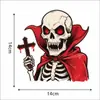 Stickers para Coche de Calavera Nueva de Comercio Exterior Transfronterizo Vehículo Eléctrico Motocicleta Fantasma Divertido de Halloween Rostro de Fantasma Horror Pegatinas Reflectantes