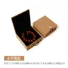 Pulseira de contas de oração budista pulseira colar pulseira de jade anel com pingente caixa acessórios de joias ornamentos embalagem caixa de brocado Wenwan
